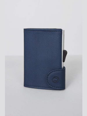 Bank Cards Protector Wallet In Navy Blue