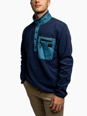 Men's Polartec® Fleece Pullover - Navy