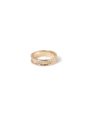 Gold Engraved Ring*