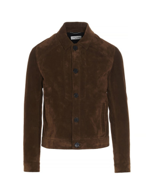 Saint Laurent Buttoned Leather Jacket