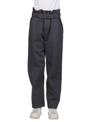 Brunello Cucinelli High Waisted Belted Pants