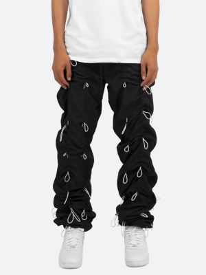 Bungee Cord Pants - Black/white