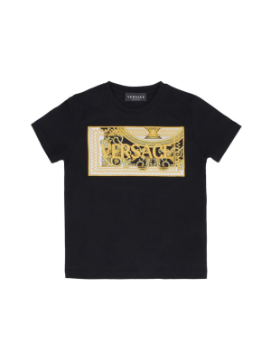 Versace Kids Barocco Embroidered T-shirt