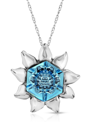 Aquamarine Blossom Necklace