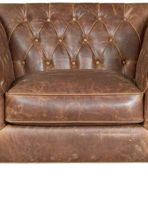 Alchemy Living Davidson Lounge Chair - Brown