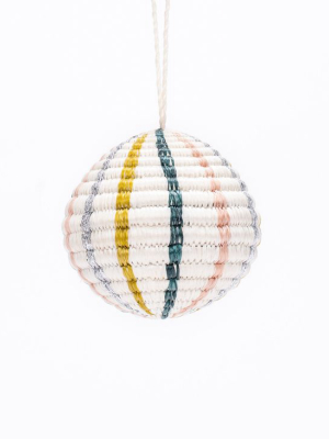 Globe Ornament - Blush Metallic