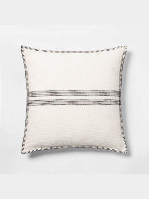 Oversize Square Woven Stripe Pillow - Threshold™