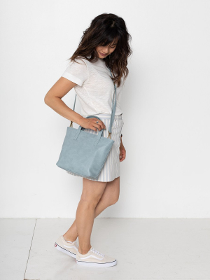 The Mini Tote - Dusty Blue