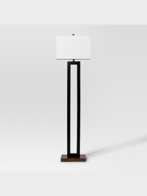 Weston Window Pane Floor Lamp Black - Project 62™