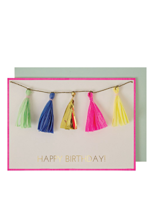 Neon Tassels Card