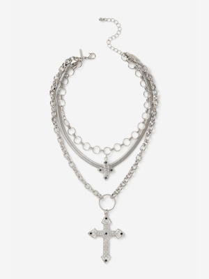 **cross And Skull Necklace