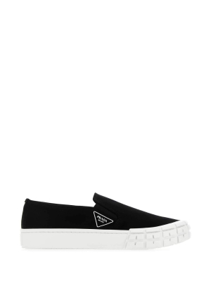 Prada Cassetta Wheel Slip-on Sneakers