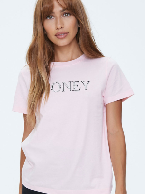 Faux Pearl Honey Graphic Tee