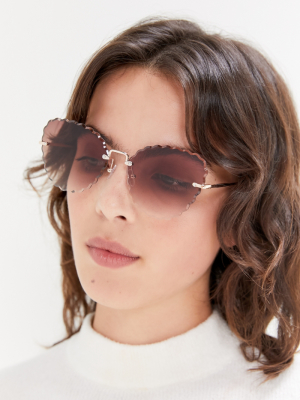 Jewel Cat-eye Sunglasses