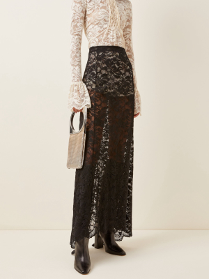 Stretch Lace Maxi Skirt