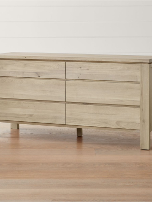 Walker Natural 6-drawer Dresser