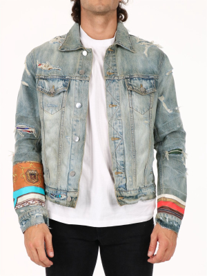 Amiri Patch Scarves Trucker Jacket