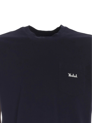 Woolrich Logo Embroidered Pocket T-shirt