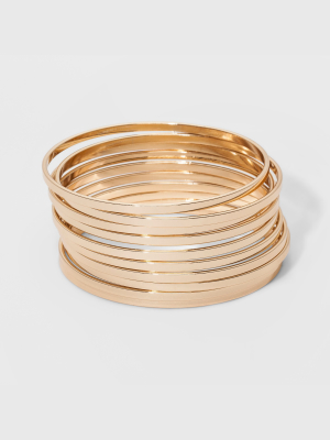 Bangle Bracelet 10pc - A New Day™ Gold