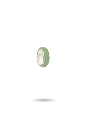 Green Enamel Bead