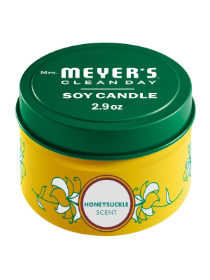 Mrs. Meyer's Honeysuckle Tin Candle - 2.9oz