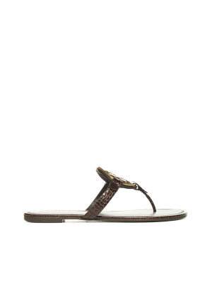 Tory Burch Miller Logo Plaque Sandals