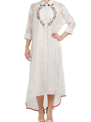 Asymmetric Shirt Dress