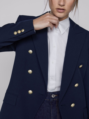 Metal Button Blazer