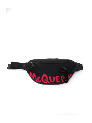 Alexander Mcqueen Logo Painted Belt Bag