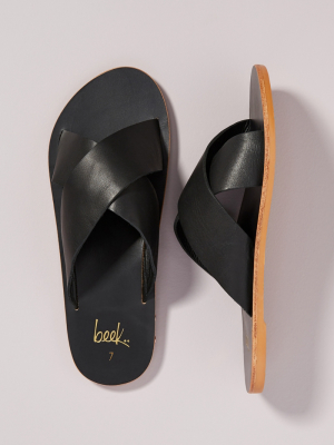 Beek Palila Leather Slide Sandals