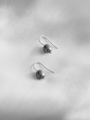 Gold Single Pearl Earrings