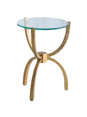 Teton Accent Table, Gold