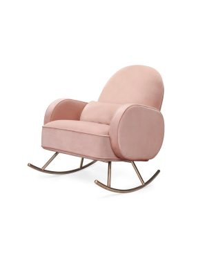 Compass Rocker - Blush Pink Velvet