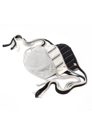 Black And White Stripes Pack Tie Mask