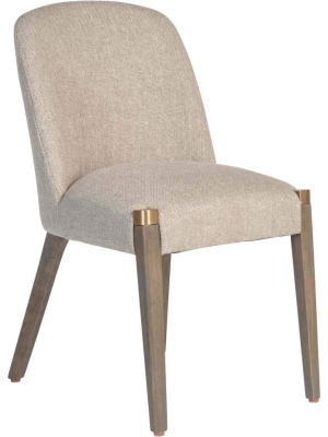 Reston Dining Chair, Woven Bisque