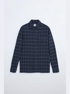 Textured Plaid Overshirt