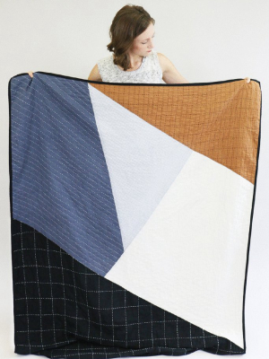 Anchal Project Naari Colorblock Quilt Throw