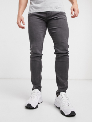 Only & Sons Skinny Fit Jeans In Gray