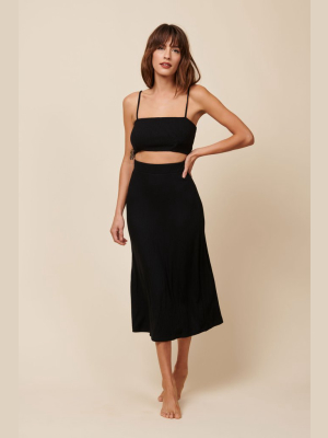 Finn Skirt In Black Rib