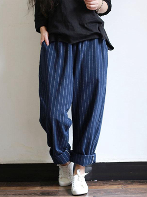 Cozy Striped Pants (2 Colors)