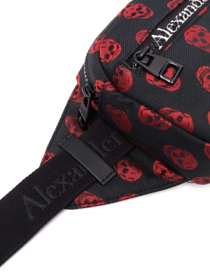 Alexander Mcqueen Skull Motif Logo Printed Belt Bag