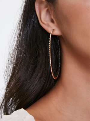 Etched Hoop Earrings