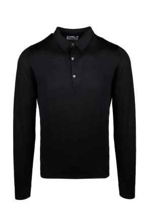 John Smedley Bradwell Long-sleeve Polo Shirt