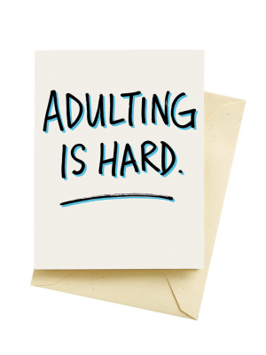 Seltzer Goods Adulting Birthday Card