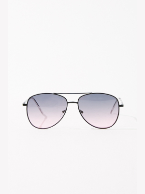 Gradient Aviator Sunglasses