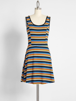 Fall In Line Sleeveless Tank Dress