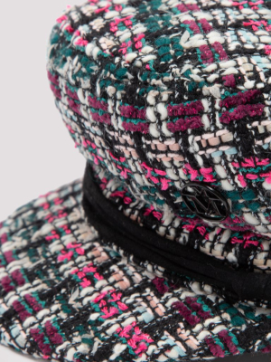 Maison Michel Tweed Sailor Cap