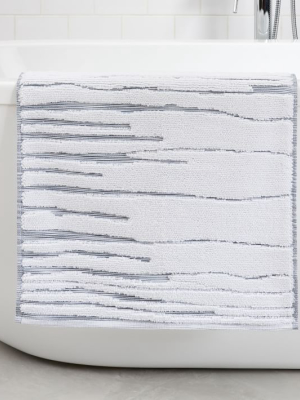 Organic Stria Sculpted Bath Mat