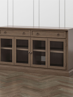 Cameo Pinot Lancaster 62" Modular Media Console With Glass Doors