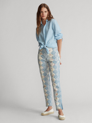 Patchwork Cotton Pant